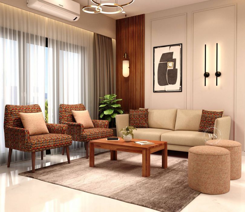 Apolo 3 Seater Living Room Sofa with 2 Lounge Chairs (Cosmic Collection)