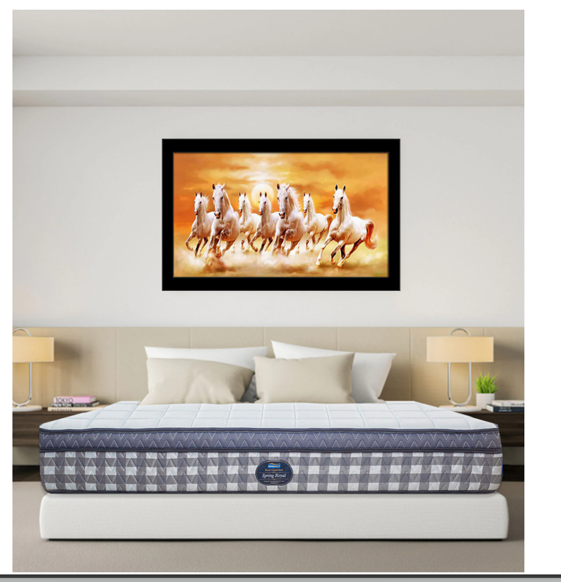 Royal 6 Inch Pocketed Spring Mattress In King Size (With 2 Free Pillows)
