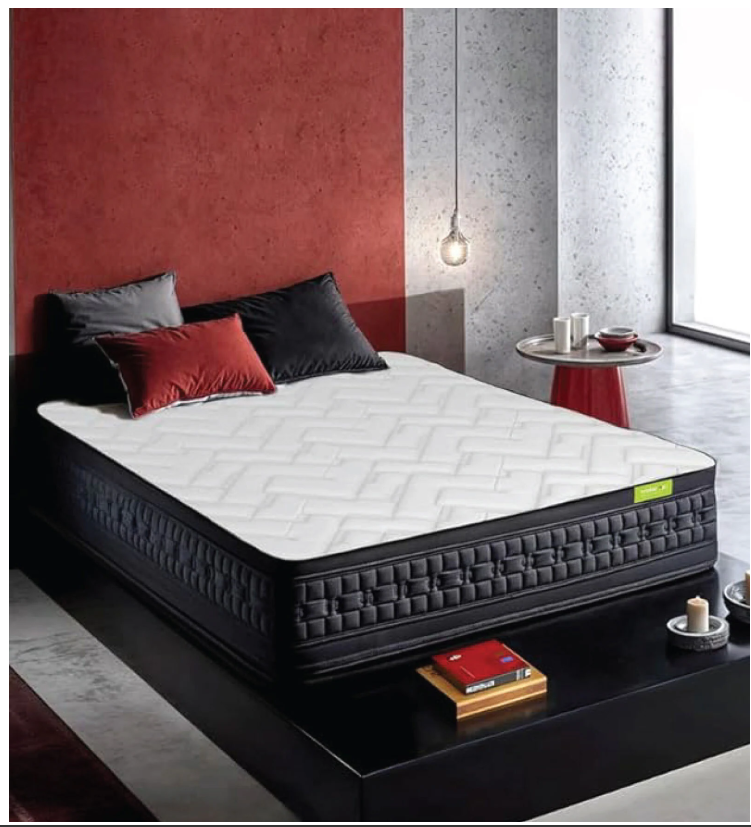 Riserox 6 inch Pocketed Spring King Size Mattress with Zero Partner Disturbance