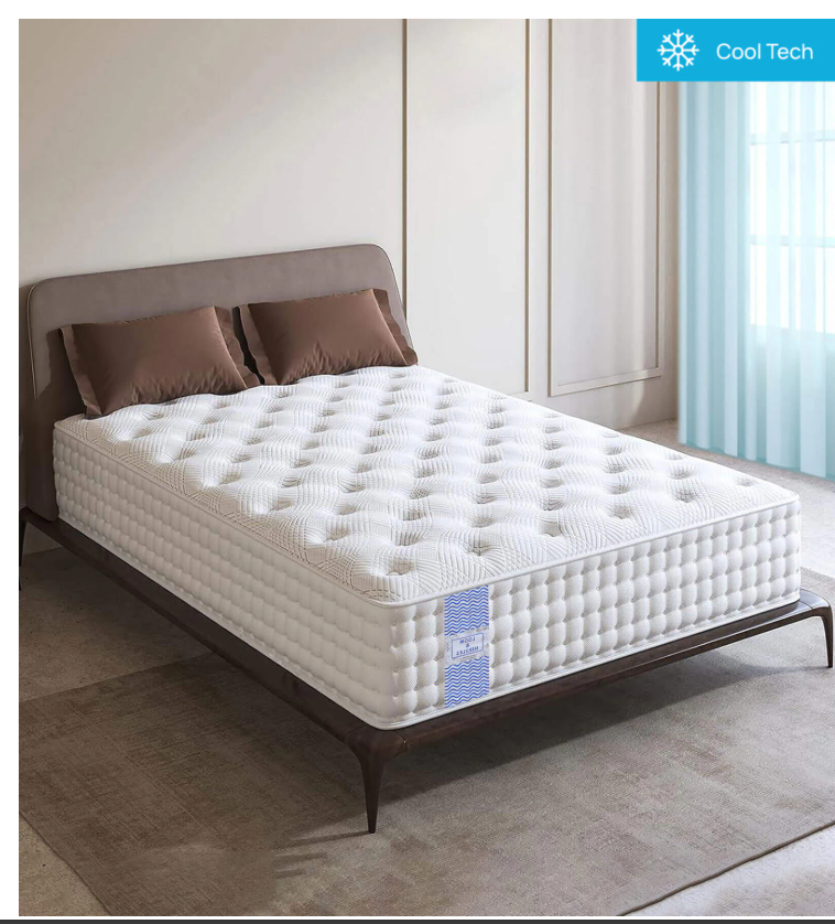 Reactive Dual Comfort 5 Zoned 7 Layered Orthopedic 8 Inch Memory & Pocket Spring Queen Size